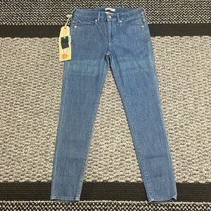 Levi’s Made & Crafted Blue Tab Jeans Womens Sz 27 Empire Cropped Textured NWT